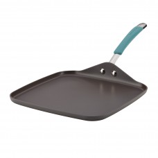 Rachael Ray Cucina 11" Hard-Anodized Shallow Square Non-Stick Griddle RRY4058